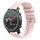 Per Amazfit Watch GTR Cinturino in silicone ondulato punteggiato cucito da 22 mm (rosa) Per Amazfit Watch GTR Cinturino in silicone ondulato punteggiato cucito da 22 mm (rosa)