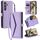 Per Samsung Galaxy S23 FE 5G Portafoglio Multi-Slot per Scheda Custodia in Pelle per Telefono con Lanyard (Viola) Per Samsung Galaxy S23 FE 5G Portafoglio Multi-Slot per Scheda Custodia in Pelle per Telefono con Lanyard (Viola)