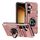 Per Samsung Galaxy S23 FE 5G TPU Hybrid PC antiurto Card Phone Case con supporto ad anello in metallo (oro rosa) Per Samsung Galaxy S23 FE 5G TPU Hybrid PC antiurto Card Phone Case con supporto ad anello in metallo (oro rosa)