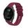 Per Garmin Forerunner 245 cinturino in silicone ondulato punteggiato cucito da 20 mm (rosso vino) Per Garmin Forerunner 245 cinturino in silicone ondulato punteggiato cucito da 20 mm (rosso vino)