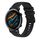 Per Huawei Watch GT 2 42mm Cinturino in silicone ondulato punteggiato cucito 20mm (nero) Per Huawei Watch GT 2 42mm Cinturino in silicone ondulato punteggiato cucito 20mm (nero)