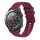 Per Huawei Watch 2 cinturino in silicone ondulato punteggiato cucito da 20 mm (rosso vino) Per Huawei Watch 2 cinturino in silicone ondulato punteggiato cucito da 20 mm (rosso vino)