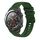 Per Huawei Watch 2 cinturino in silicone ondulato punteggiato cucito da 20 mm (verde militare) Per Huawei Watch 2 cinturino in silicone ondulato punteggiato cucito da 20 mm (verde militare)