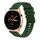 Per Honor Watch GS 3 cinturino in silicone ondulato punteggiato cucito da 22 mm (verde militare) Per Honor Watch GS 3 cinturino in silicone ondulato punteggiato cucito da 22 mm (verde militare)