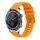 Per Honor Magic Watch cinturino in silicone ondulato punteggiato cucito da 22 mm (giallo ambra) Per Honor Magic Watch cinturino in silicone ondulato punteggiato cucito da 22 mm (giallo ambra)