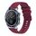 Per Honor Magic Watch cinturino in silicone ondulato punteggiato cucito da 22 mm (rosso vino) Per Honor Magic Watch cinturino in silicone ondulato punteggiato cucito da 22 mm (rosso vino)
