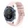 Per Honor Magic Watch Cinturino in silicone ondulato punteggiato cucito da 22 mm (rosa)