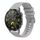Per Huawei Watch GT 4 46mm Cinturino in silicone ondulato punteggiato cucito 22mm (grigio) Per Huawei Watch GT 4 46mm Cinturino in silicone ondulato punteggiato cucito 22mm (grigio)