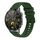 Per Huawei Watch GT 4 46mm Cinturino in silicone ondulato punteggiato cucito 22mm (verde militare) Per Huawei Watch GT 4 46mm Cinturino in silicone ondulato punteggiato cucito 22mm (verde militare)