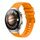Per Huawei Watch 4 Pro Cinturino in silicone ondulato punteggiato cucito da 22 mm (giallo ambra) Per Huawei Watch 4 Pro Cinturino in silicone ondulato punteggiato cucito da 22 mm (giallo ambra)