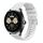 Per Huawei Watch Buds Wavy Dotted Stitched 22mm Cinturino in silicone (bianco) Per Huawei Watch Buds Wavy Dotted Stitched 22mm Cinturino in silicone (bianco)