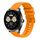Per Huawei Watch Buds Wavy Dotted Stitched 22mm Cinturino in silicone (giallo ambra) Per Huawei Watch Buds Wavy Dotted Stitched 22mm Cinturino in silicone (giallo ambra)