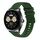 Per Huawei Watch Buds Wavy Dotted Stitched 22mm Cinturino in silicone (verde militare) Per Huawei Watch Buds Wavy Dotted Stitched 22mm Cinturino in silicone (verde militare)