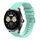 Per Huawei Watch Buds Wavy Dotted Stitched 22mm Cinturino in silicone (verde acqua) Per Huawei Watch Buds Wavy Dotted Stitched 22mm Cinturino in silicone (verde acqua)