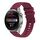 Per Huawei Watch 3 Pro Nuovo cinturino in silicone ondulato punteggiato cucito da 22 mm (rosso vino) Per Huawei Watch 3 Pro Nuovo cinturino in silicone ondulato punteggiato cucito da 22 mm (rosso vino)