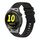 Per Huawei Watch GT Runner Wavy Dotted Stitched 22mm Cinturino in silicone (nero)