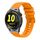 Per Huawei Watch GT Runner Wavy Dotted Stitched 22mm Cinturino in silicone (giallo ambra) Per Huawei Watch GT Runner Wavy Dotted Stitched 22mm Cinturino in silicone (giallo ambra)
