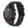 Per Huawei Watch GT Wavy Dotted Stitched 22mm Cinturino in silicone (nero) Per Huawei Watch GT Wavy Dotted Stitched 22mm Cinturino in silicone (nero)