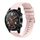 Per Huawei Watch GT Wavy Dotted Stitched 22mm Cinturino in silicone (Rosa) Per Huawei Watch GT Wavy Dotted Stitched 22mm Cinturino in silicone (Rosa)