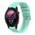 Per Garmin Forerunner 255 Wavy Dots Stitched 22mm Cinturino in silicone (verde acqua) Per Garmin Forerunner 255 Wavy Dots Stitched 22mm Cinturino in silicone (verde acqua)
