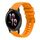 Per Garmin Venu 2 Wavy Dots Stitched 22mm cinturino in silicone (giallo ambra) Per Garmin Venu 2 Wavy Dots Stitched 22mm cinturino in silicone (giallo ambra)