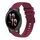 Per Garmin Venu 2 cinturino in silicone ondulato punteggiato cucito da 22 mm (rosso vino) Per Garmin Venu 2 cinturino in silicone ondulato punteggiato cucito da 22 mm (rosso vino)