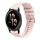 Per Garmin Venu 2 cinturino in silicone ondulato punteggiato cucito da 22 mm (rosa) Per Garmin Venu 2 cinturino in silicone ondulato punteggiato cucito da 22 mm (rosa)