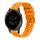 Per Garmin Vivoactive 4 Wavy Dots Stitched 22mm cinturino in silicone (giallo ambra)