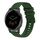 Per Garmin Vivoactive 4 cinturino in silicone ondulato punteggiato cucito da 22 mm (verde militare) Per Garmin Vivoactive 4 cinturino in silicone ondulato punteggiato cucito da 22 mm (verde militare)