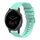 Per Garmin Vivoactive 4 cinturino in silicone ondulato punteggiato cucito da 22 mm (verde acqua)