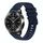 Per Xiaomi Watch S3 Cinturino in silicone ondulato punteggiato cucito da 22 mm (blu navy) Per Xiaomi Watch S3 Cinturino in silicone ondulato punteggiato cucito da 22 mm (blu navy)