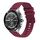 Per Xiaomi Watch 2 Pro cinturino in silicone ondulato punteggiato cucito da 22 mm (rosso vino) Per Xiaomi Watch 2 Pro cinturino in silicone ondulato punteggiato cucito da 22 mm (rosso vino)