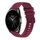 Per Xiaomi Watch S2 Cinturino in silicone ondulato punteggiato cucito da 22 mm (rosso vino) Per Xiaomi Watch S2 Cinturino in silicone ondulato punteggiato cucito da 22 mm (rosso vino)