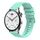 Per Xiaomi Watch S1 Pro Cinturino in silicone ondulato punteggiato cucito da 22 mm (verde acqua) Per Xiaomi Watch S1 Pro Cinturino in silicone ondulato punteggiato cucito da 22 mm (verde acqua)