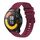 Per Xiaomi Watch S1 Active Wavy Dotted Stitched 22mm Cinturino in silicone (rosso vino) Per Xiaomi Watch S1 Active Wavy Dotted Stitched 22mm Cinturino in silicone (rosso vino)