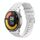 Per Xiaomi Watch Color 2 Cinturino in silicone ondulato punteggiato cucito da 22 mm (bianco) Per Xiaomi Watch Color 2 Cinturino in silicone ondulato punteggiato cucito da 22 mm (bianco)