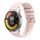 Per Xiaomi Watch Color 2 Cinturino in silicone ondulato punteggiato cucito da 22 mm (rosa)