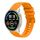 Per Xiaomi Watch Sport Wavy Dotted Stitched 22mm Cinturino in silicone per orologio (giallo ambra) Per Xiaomi Watch Sport Wavy Dotted Stitched 22mm Cinturino in silicone per orologio (giallo ambra)