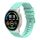 Per Xiaomi Watch Sport Wavy Dotted Stitched 22mm Cinturino in silicone per orologio (verde acqua) Per Xiaomi Watch Sport Wavy Dotted Stitched 22mm Cinturino in silicone per orologio (verde acqua)