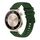 Per Huawei Watch GT 4 41mm cinturino in silicone ondulato punteggiato cucito 18mm (verde militare) Per Huawei Watch GT 4 41mm cinturino in silicone ondulato punteggiato cucito 18mm (verde militare)