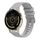 Per Garmin Venu 3S Wavy Dots Stitched 18mm cinturino in silicone (grigio)