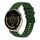 Per Garmin Venu 3S Wavy Dots Stitched 18mm cinturino in silicone (verde militare) Per Garmin Venu 3S Wavy Dots Stitched 18mm cinturino in silicone (verde militare)