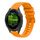 Per Garmin Forerunner 265S cinturino in silicone ondulato punteggiato cucito da 18 mm (giallo ambra) Per Garmin Forerunner 265S cinturino in silicone ondulato punteggiato cucito da 18 mm (giallo ambra)