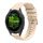 Per Garmin Forerunner 265S cinturino in silicone ondulato punteggiato cucito da 18 mm (color crema) Per Garmin Forerunner 265S cinturino in silicone ondulato punteggiato cucito da 18 mm (color crema)