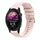 Per Garmin Forerunner 255S cinturino in silicone ondulato punteggiato cucito da 18 mm (rosa) Per Garmin Forerunner 255S cinturino in silicone ondulato punteggiato cucito da 18 mm (rosa)