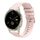 Per Garmin Venu 2S Wavy Dots Stitched 18mm cinturino in silicone (rosa)