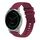 Per Garmin Active S Wavy Dots Stitched 18mm cinturino in silicone (rosso vino) Per Garmin Active S Wavy Dots Stitched 18mm cinturino in silicone (rosso vino)