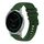 Per Garmin Active S Wavy Dots Stitched 18mm cinturino in silicone (verde militare) Per Garmin Active S Wavy Dots Stitched 18mm cinturino in silicone (verde militare)