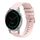 Per Garmin Active S Wavy Dots Stitched 18mm cinturino in silicone per orologio (rosa) Per Garmin Active S Wavy Dots Stitched 18mm cinturino in silicone per orologio (rosa)