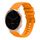 Per Garmin Vivoactive 4S Wavy Dots Stitched 18mm cinturino in silicone (giallo ambra) Per Garmin Vivoactive 4S Wavy Dots Stitched 18mm cinturino in silicone (giallo ambra)